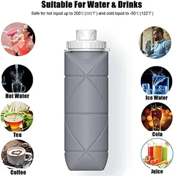 Collapsible Water Bottle BPA-Free Leakproof Travel Bottle