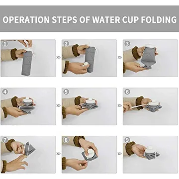 Collapsible Water Bottle BPA-Free Leakproof Travel Bottle