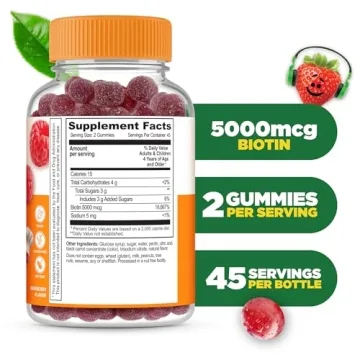 Lifeable Kids Biotin Gummies 5000mcg Tasty Flavor