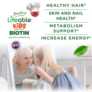 Lifeable Kids Biotin Gummies 5000mcg Tasty Flavor