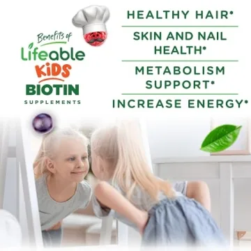 Lifeable Kids Biotin Gummies 5000mcg Tasty Flavor