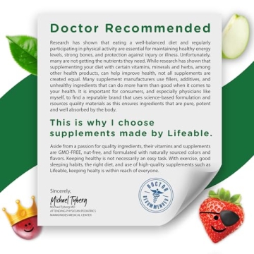 Lifeable Kids Biotin Gummies 5000mcg Tasty Flavor