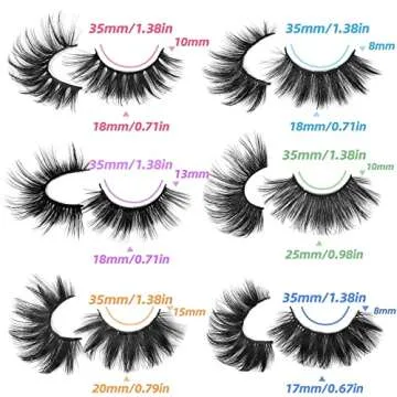 30 Pairs Fluffy Mink Lashes Dramatic Eyelashes 6 Styles Natural to Long Wispy False Eyelashes 8D Volume DD Curl Curly Strip Russian Fake Eye Lashes Bulk Wholesale
