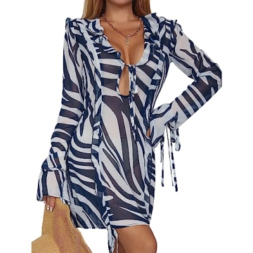 Elegant Long Sleeve Bodycon Dress for Parties and Beach