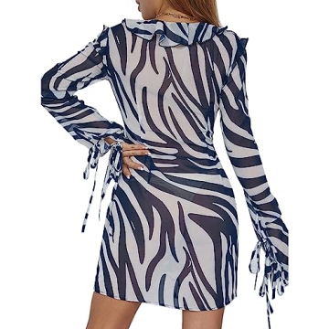 Elegant Long Sleeve Bodycon Dress for Parties and Beach