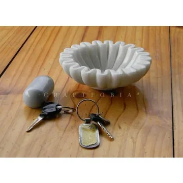 Elegant CRAFTFOBIA HandCrafted Marble Bowl for All Decor
