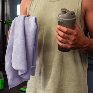 S&T INC. Microfiber Gym Towels for Workouts - 6 Pack