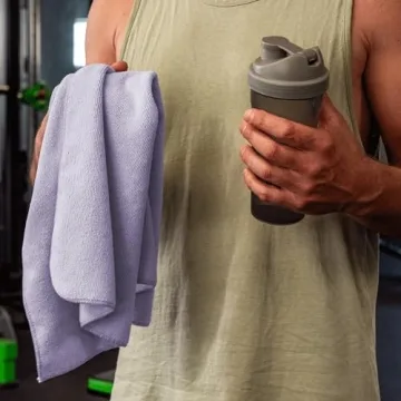 S&T INC. Microfiber Gym Towels for Workouts - 6 Pack