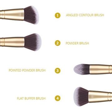 DUcare Double-Ended Makeup Brushes for Flawless Application