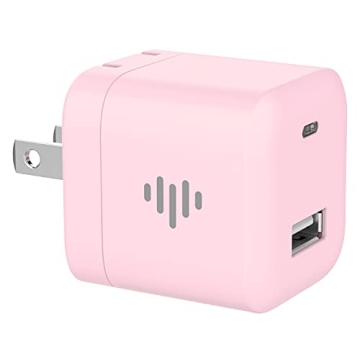 iLuv MYPOWER10 Pink USB Wall Charger 12 Watt Type-A Fast Charging Foldable Power Adapter