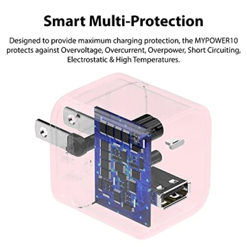 iLuv MYPOWER10 Pink USB Charger 12W Fast Charging