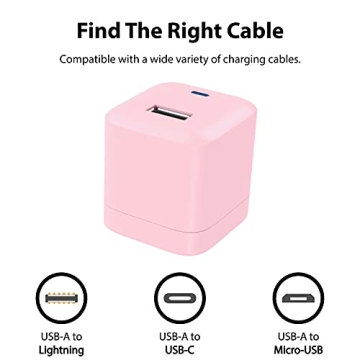 iLuv MYPOWER10 Pink USB Charger 12W Fast Charging