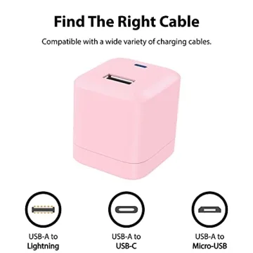 iLuv MYPOWER10 Pink USB Charger 12W Fast Charging