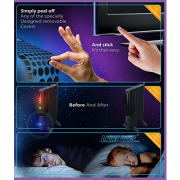 LightDims Black Out Edition - LED Light Blocking Sheets for Electronics