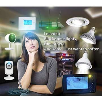 LightDims Black Out Edition - LED Light Blocking Sheets for Electronics