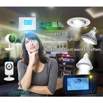 LightDims Black Out Edition - LED Light Blocking Sheets for Electronics