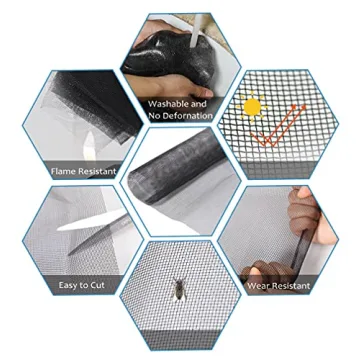 Durable TOOLTRIZ Fiberglass Window Screen, 48"x118"