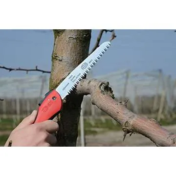 Felco Folding Saw (F 600) - Classic Tree Pruning Saw with Pull-Stroke Action, Red