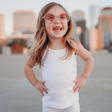 Made in USA Big Girls' Cotton Camisole Cami Tank Top T-Shirt Tee Tshirt Spaghetti Straps Summer Play School Sports Sensitive Skin SPD Sensory Sensitive Clothing - Turquoise - 10