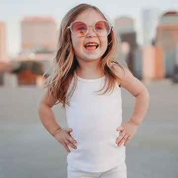 Stylish Big Girls' Cotton Cami Tank Top Made in USA