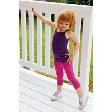 Stylish Big Girls' Cotton Cami Tank Top Made in USA