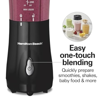 Hamilton Beach Blend & Go Personal Blender for Smoothies