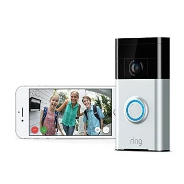 Ring Video Doorbell (1st Gen) – 720p HD video, motion activated alerts, easy installation – Satin Nickel