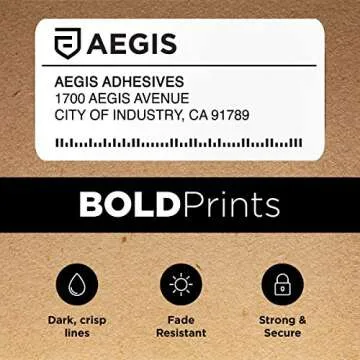 Aegis Adhesives Direct Thermal Labels for DYMO 30323 - 220 Labels Rolled