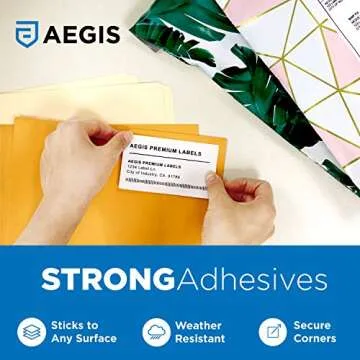 Aegis Adhesives Direct Thermal Labels for DYMO 30323 - 220 Labels Rolled