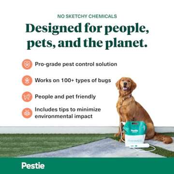 Pestie Home Barrier Pest Control Kit, Expert Pest Control for Your Home, Fast-Acting, Long-Lasting I...