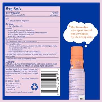 Dry Idea Dry Spray Deodorant - 72-Hour Odor Control, Fragrance-Free for Sensitive Skin, 3.8 oz (3-Pa...