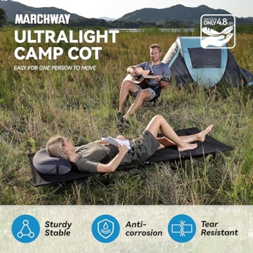 MARCHWAY Ultralight Portable Camping Cot for Travel