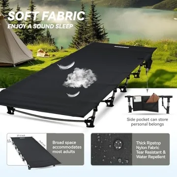 MARCHWAY Ultralight Portable Camping Cot for Travel