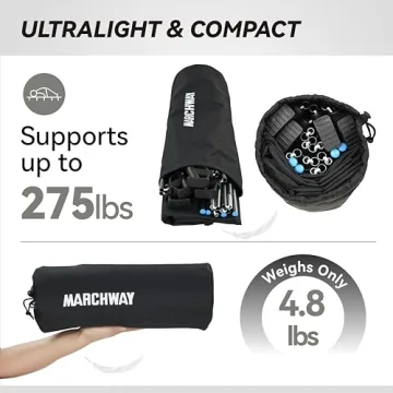 MARCHWAY Ultralight Portable Camping Cot for Travel