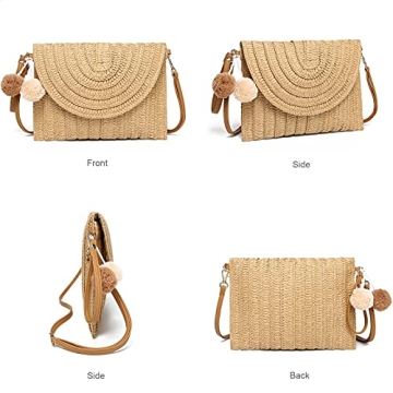 Stylish YIKOEE Straw Purse for Summer Outfits