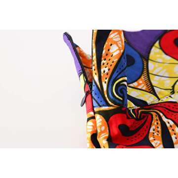 Hybrid Fashionista African Skirts for Women (Size USA 4) A-line Pleated Flared Midi Skirts - High Waist Skirts