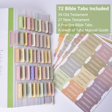Stylish Qmoso Bible Tabs for Effortless Study Organization