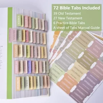 Stylish Qmoso Bible Tabs for Effortless Study Organization