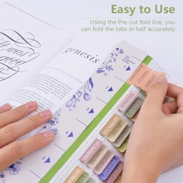 Stylish Qmoso Bible Tabs for Effortless Study Organization