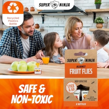 Fruit Fly Trap Kit - 2 Traps for Indoor Use