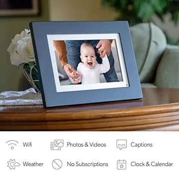 Simply Smart Home 8” WiFi Digital Picture Frame for All