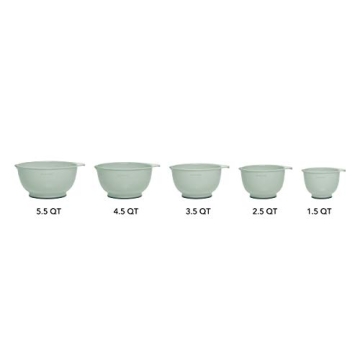 KitchenAid Classic Mixing Bowls Set of 5 in Pistachio