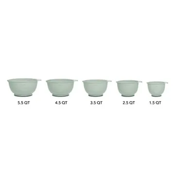 KitchenAid Classic Mixing Bowls Set of 5 in Pistachio
