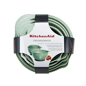 KitchenAid Classic Mixing Bowls Set of 5 in Pistachio