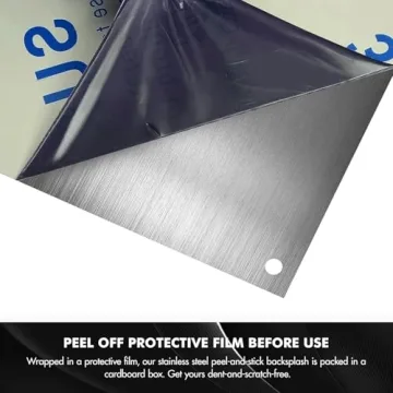 Micmi Stainless Steel Backsplash - 24" x 30"