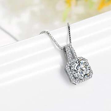 CHENXIKK Bride Silver Bridal Necklace Earrings Set Crystal Wedding Jewelry Set Rhinestone Choker Nec...