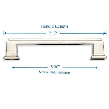 Southern Hills 5" Brushed Nickel Kitchen Cabinet Handles