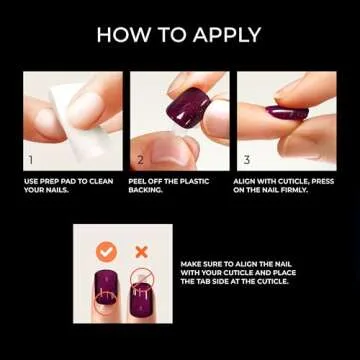 KISS imPRESS No Glue Mani Press-On Nails, Color FX, 'Hidden Gem', Red, Short Size, Oval Shape, Includes 30 Nails, Prep Pad, Instructions Sheet, 1 Manicure Stick, 1 Mini File
