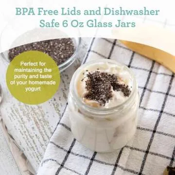 Euro Cuisine Glass Jars for Yogurt Maker Set of 8