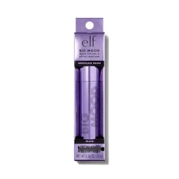 e.l.f. Big Mood Mascara, Instantly Creates Long-Lasting, Bold & Lifted, Voluminous Lashes, Infused with Jojoba Wax, Black, 0.30 fl Oz